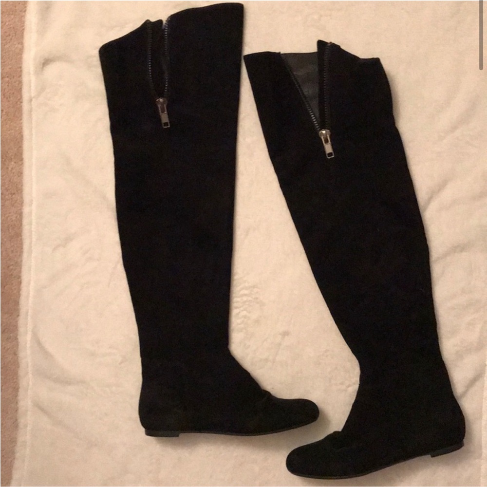 New Sam Edelman black suede over the knee boots 6